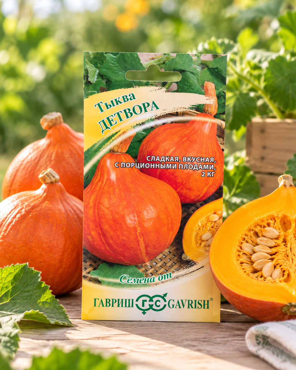 Семена Тыква Детвора, 1 шт