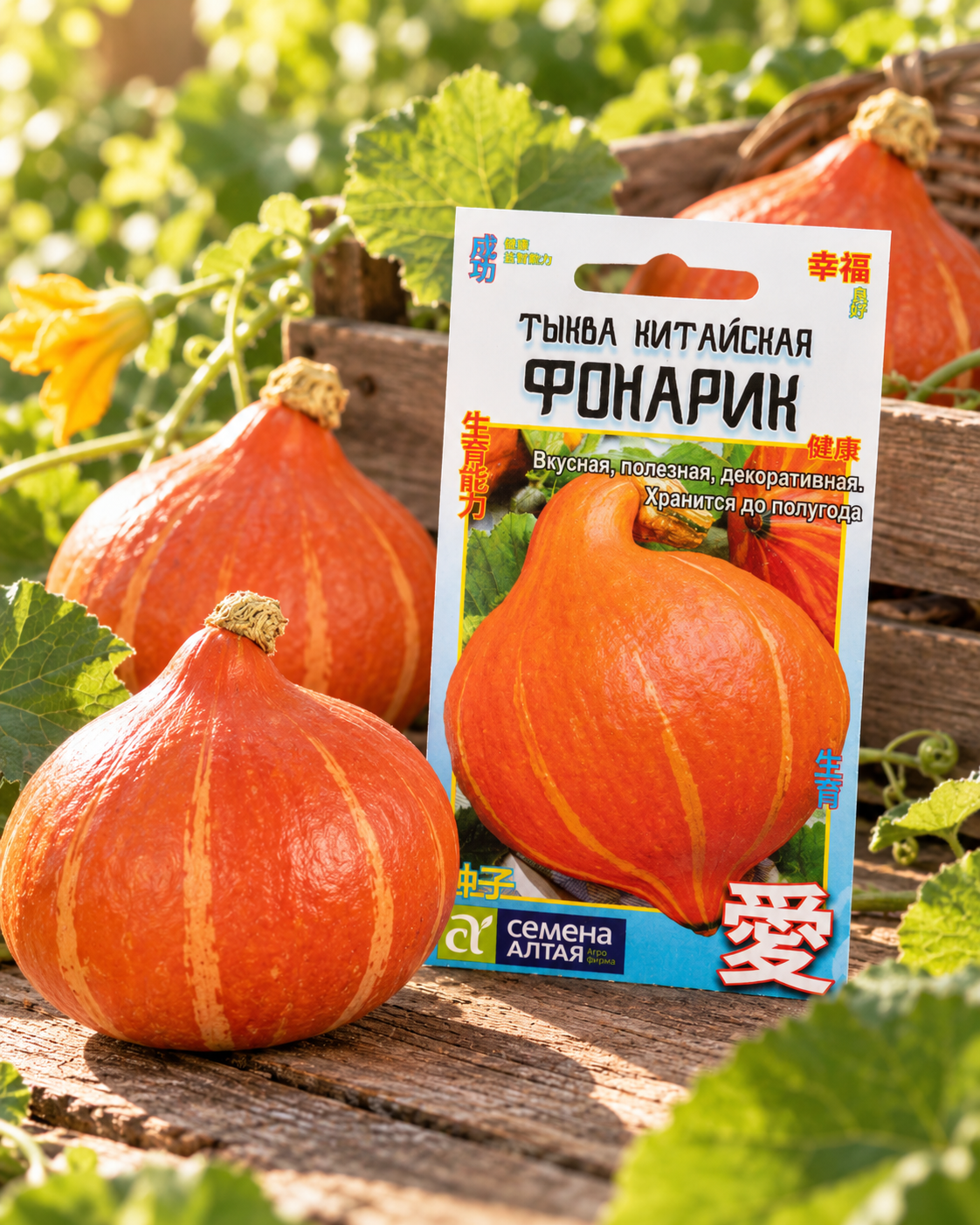 Семена Тыква китайская Фонарик, 1 шт